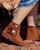 Minnetonka Minnetonka Women's Suede Two Button Boot in Brown, Women's at Urban Outfitters - 2