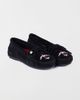 Minnetonka Minnetonkau00a0 Women's Thunderbird Animikii Suede Beaded Moccasin Shoe in Black, Women's at Urban Outfitters - 4