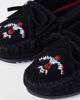 Minnetonka Minnetonkau00a0 Women's Thunderbird Animikii Suede Beaded Moccasin Shoe in Black, Women's at Urban Outfitters - 5