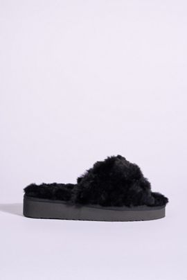 Minnetonka Teddy Crossband Slide Slippers