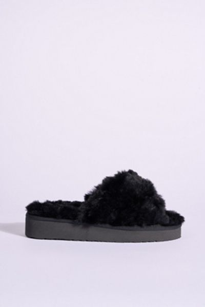 Minnetonka Teddy Crossband Slide Slippers