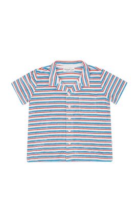 Minnow Minnow Boys Jetty Stripe French Terry Button Up