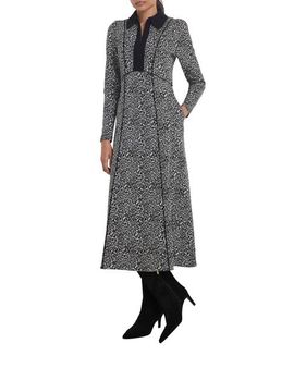 MINT VELVET MINT VELVET Animal Print Jacquard Midi Dress