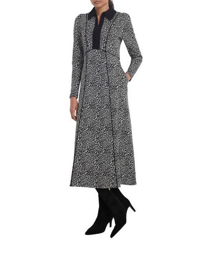 MINT VELVET MINT VELVET Animal Print Jacquard Midi Dress