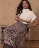 MINT VELVET MINT VELVET Animal Print Satin Midi Slip Skirt - 4