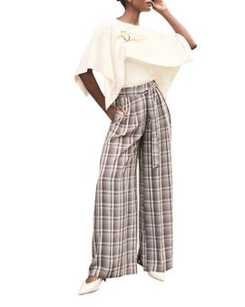 MINT VELVET MINT VELVET Check Wide Trousers