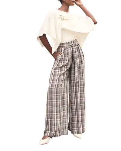 MINT VELVET MINT VELVET Check Wide Trousers