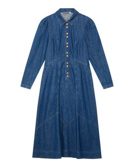 MINT VELVET MINT VELVET Denim Midi Classic Collar Shirt Dress