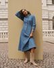 MINT VELVET MINT VELVET Denim Midi Classic Collar Shirt Dress - 2
