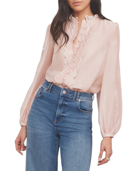 MINT VELVET MINT VELVET Embroidered Ruffle Blouse
