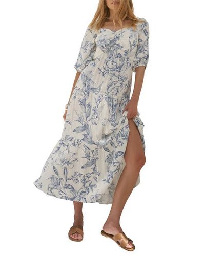 MINT VELVET MINT VELVET Floral Print Dropped Waist Maxi Dress