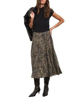 MINT VELVET MINT VELVET Flowy Printed Midi Skirt