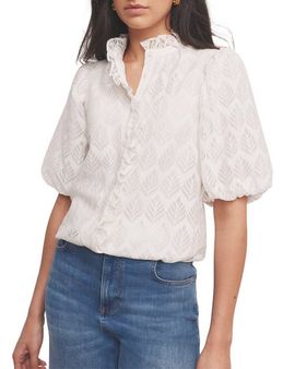 MINT VELVET MINT VELVET Jacquard Ruffle Blouse