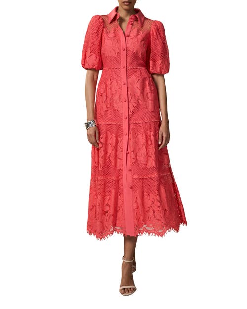 MINT VELVET MINT VELVET Lace Midi Shirt Dress