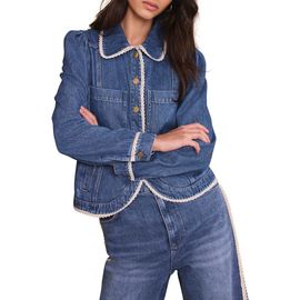 MINT VELVET MINT VELVET Lace Trim Denim Jacket