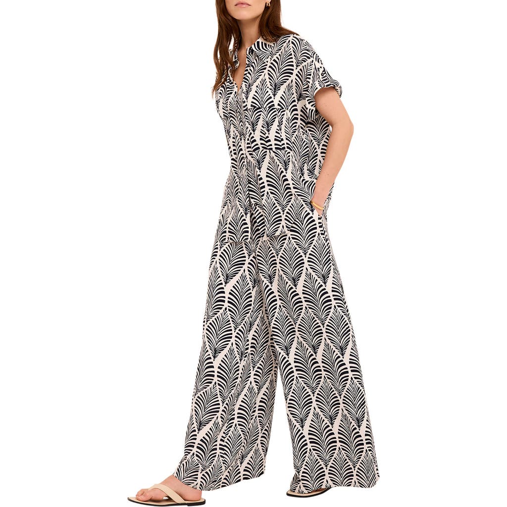 MINT VELVET MINT VELVET Leaf Print Wide Leg Trousers