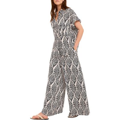 MINT VELVET MINT VELVET Leaf Print Wide Leg Trousers