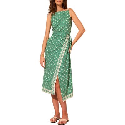 MINT VELVET MINT VELVET Linen Blend Square Neck Midi Dress