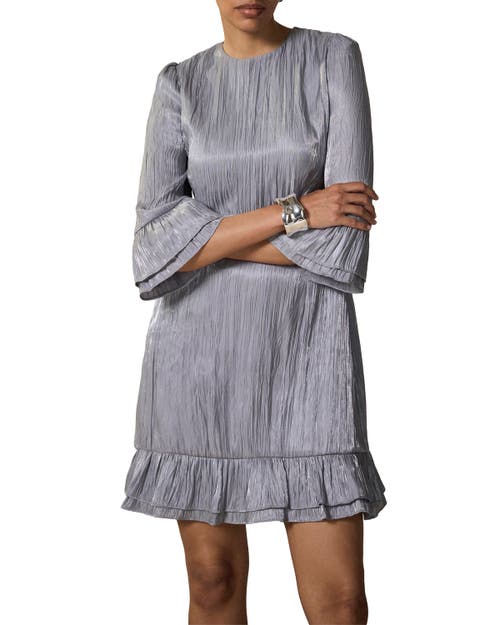 MINT VELVET MINT VELVET Metallic Ruffle Mini Dress