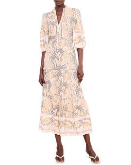 MINT VELVET MINT VELVET Palm Print Maxi Dress