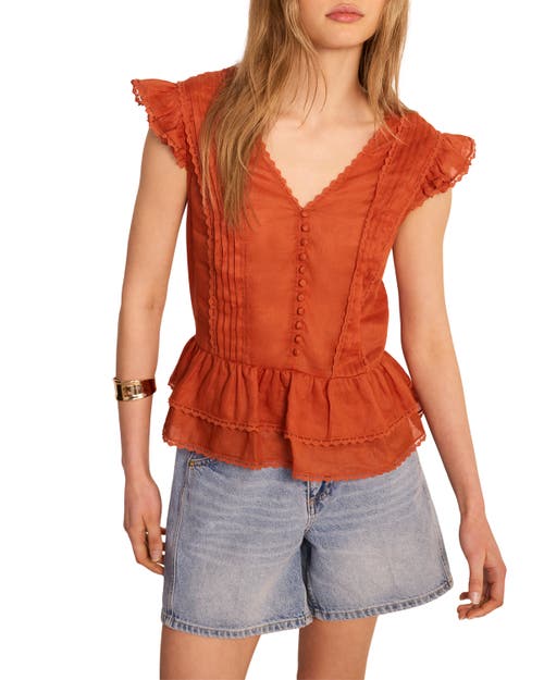MINT VELVET MINT VELVET Ramie Ruffle Detail Blouse