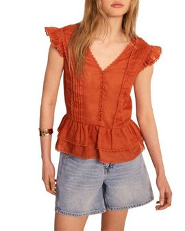 MINT VELVET MINT VELVET Ramie Ruffle Detail Blouse