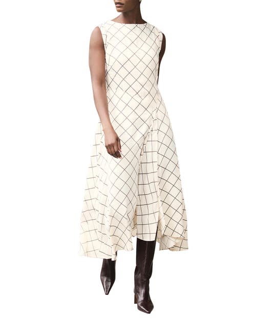 MINT VELVET MINT VELVET Satin Checked Midi Dress