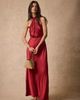 MINT VELVET MINT VELVET Satin Halter Midi Dress - 3