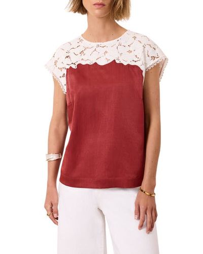 MINT VELVET MINT VELVET Satin Lace Top
