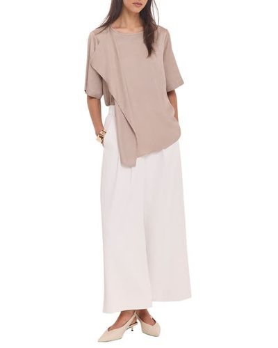 MINT VELVET MINT VELVET Satin Ruffle Front Top