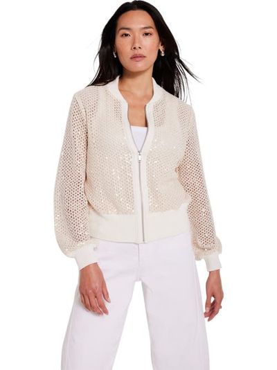 MINT VELVET MINT VELVET Sequin Bomber Jacket