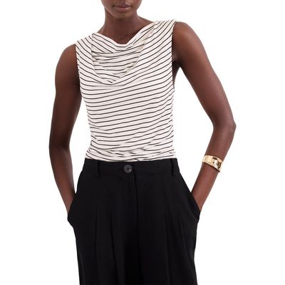 MINT VELVET MINT VELVET Stripe Cowl Neck Top