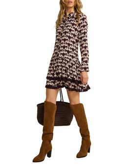 MINT VELVET MINT VELVET Swan Print Mini Dress