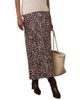 Mint Velvet Mint Velvet Women's Animal Print Satin Midi Slip Skirt - 1