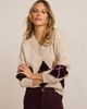 Mint Velvet Mint Velvet Women's Argyle Knit Jumper Pullover Sweater with Long Sleeve and V-Neck - 3
