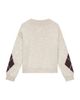 Mint Velvet Mint Velvet Women's Argyle Knit Jumper Pullover Sweater with Long Sleeve and V-Neck - 6