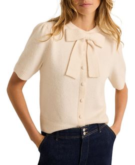 Mint Velvet Mint Velvet Women's Bow Detail Knit Top