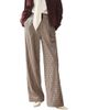 Mint Velvet Mint Velvet Women's Checked Contrast Waist Wide Leg Trousers - 1