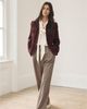 Mint Velvet Mint Velvet Women's Checked Contrast Waist Wide Leg Trousers - 3