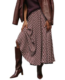Mint Velvet Mint Velvet Women's Checked Midi Skirt