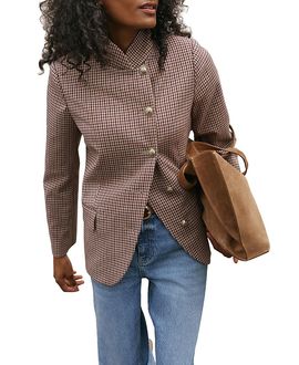 Mint Velvet Mint Velvet Women's Checked Single Breasted Blazer