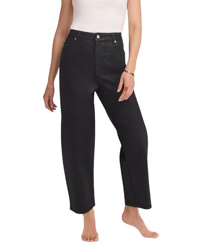 Mint Velvet Mint Velvet Women's Coated Barrel Jeans in Black