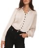Mint Velvet Mint Velvet Women's Contrast Satin Blouse - 1