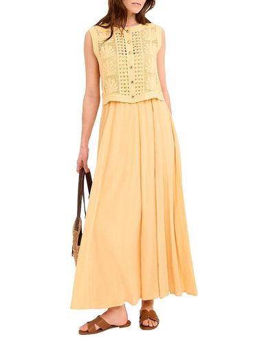 Mint Velvet Mint Velvet Women's Cotton Blend Crochet Maxi Dress