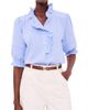 Mint Velvet Mint Velvet Women's Cotton Chambray Ruffle Blouse - 1