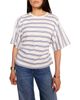 Mint Velvet Mint Velvet Women's Cotton Stripe Batwing T-Shirt - 4