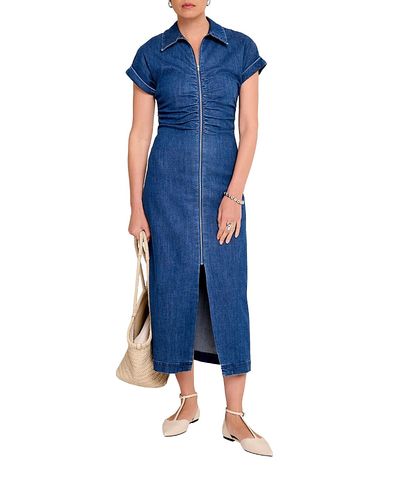 Mint Velvet Mint Velvet Women's Denim Classic Collar Midi Dress