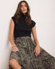 Mint Velvet Mint Velvet Women's Flowy Printed Midi Skirt - 4