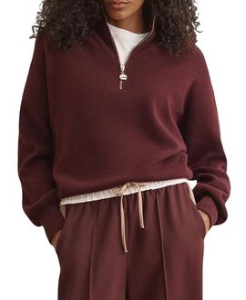 Mint Velvet Mint Velvet Women's Funnel Neck Zip Through Jumper