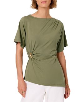 Mint Velvet Mint Velvet Women's Gathered Detail Top